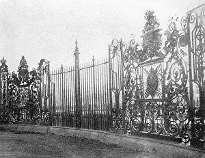 Hammered: Ironwork railings at Hampton Court