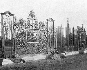 Hammered: Ironwork railings at Hampton Court