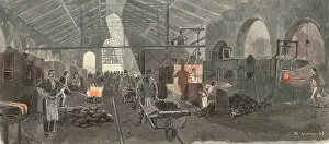 Puddling: IRONWORKS, GERMANY, 1901