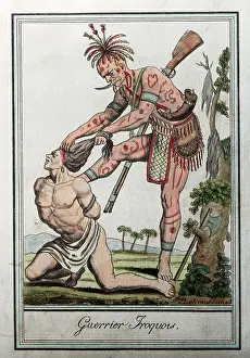 Scalp: Iroquois warrior scalping enemy