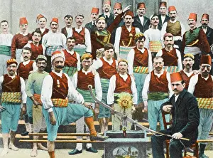 Colouful: Irregular Galata Fireman and their Chief