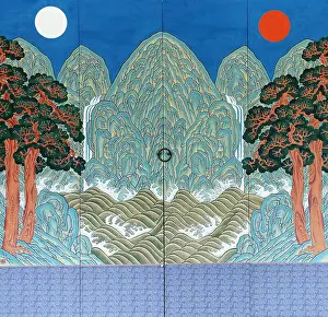 Joseon: The Irworobongdo, a Korean folding screen in the
