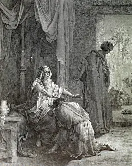 Patriarch: Isaac blesses his son Jacob and sends him to Mesopotamia. En