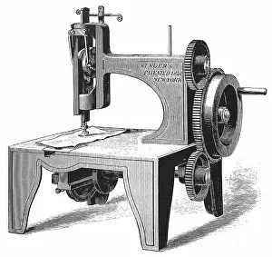 World History Archive: Isaac Merrit Singer's (American inventor) first