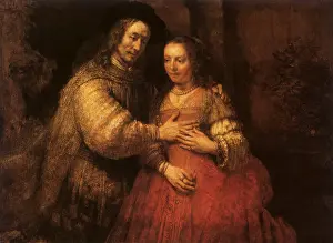 1666: Isaac and Rebecca, by Rembrandt