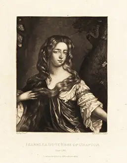 Engraved In Mezzotinto: Isabella Fitzroy, Duchess of Grafton, one of the