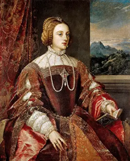 Vecello: Isabelle of Portugal, by Titian