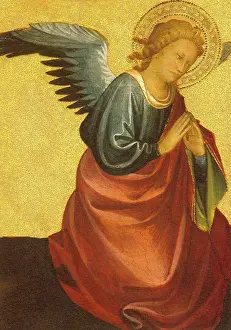 Isaiah: Isaiah with Two Angels (detail)
