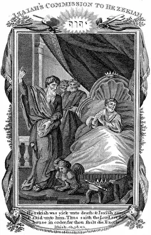 Telling: Isaiah, Old Testament prophet, telling Hezekiah