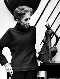 Isak: Isak Dinesen looks at a sculpture of herself ?