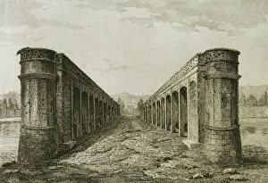 1599: Isfahan. The Allahverdi Khan Bridge, also called Si-o-se-pol