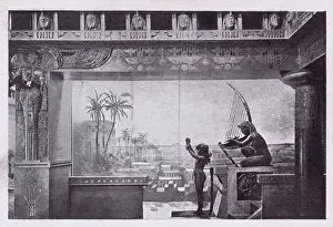 Isis bas relief in the Peacock Room of Murray's Restaurant