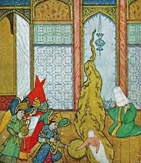 Calligraphy: Islamic Ablution on the Infant Muhammad