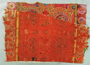 Weave: Islamic art. Spain. 12th-13th c. Tissue of La Seu d'Urgell