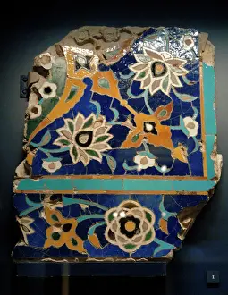 Isfahan: Islamic. Iran. Glazed mosaic tile. 1450-1500. Probably from