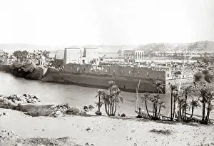 Philae: Island of Philae, Egypt, circa 1880s