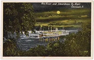 Riverboat: Island Queen riverboat, Ohio River, Cincinnati, Ohio, USA