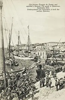 Samos: Island of Samos - Turkish Troops evacuating