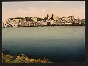 Avignon: From the Isle de Barthalasse, (i.e. Ile de la Barthelasse)