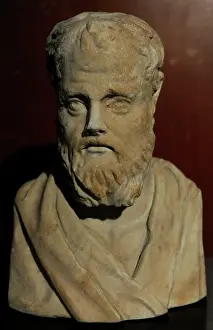 Bearded: Isokrates (436-338 BC). Bust