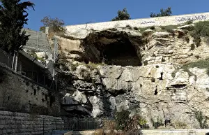 Crucifixion: Israel. Jerusalem. Mound - possibly the real Golgotha or Cal