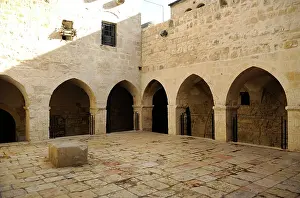 Zion: Israel. Jerusalem. St. Francis Convent. Mount Zion. Courtyar