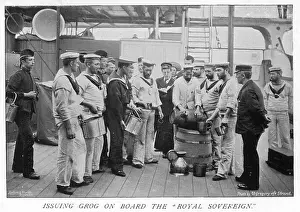 Grog: ISSUING GROG TO NAVY