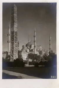 Sultanahmet: Istanbul - Walled Obelisk and Sultanahmet Mosque