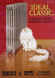 Radiators: Italian advertisement for the Ideal Classic radiator