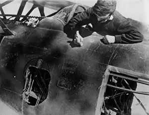 Fuselage: Italian airplane shot down, 1941