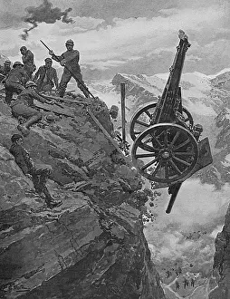 Precipice: Italian artillery retreat
