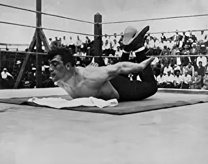 Carnera: The Italian boxer Primo Carnera in training