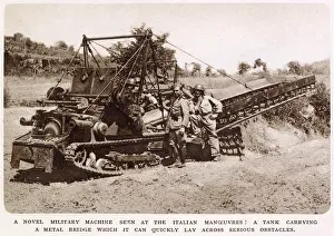 Ditches: Italian Bridge-layer on Army Manoevres 1936