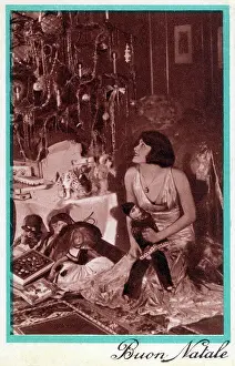 Tinsel: Italian Christmas Greetings Postcard