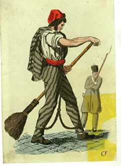 Chains: Italian convict street sweeper
