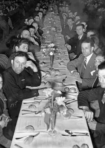 Migrants: Italian foreign workers at a propaganda event in Berlin