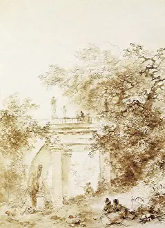 1770s: Italian Landscape, by Fragonard