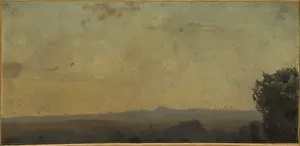 Henner: Italian landscape with a hill