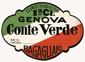 Diagonally: Italian Luggage Tag