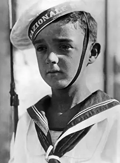 Thoughtful: Italian Navalaretto in uniform, 1943