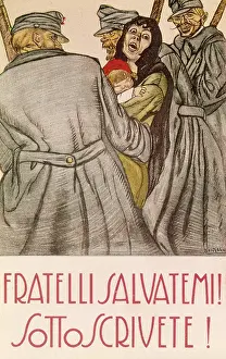 Joining: Italian recruitment poster, WW1