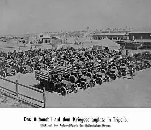 Tripoli: Italian trucks in Tripoli, 1912