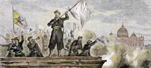 Cornet: Italian Unification (1859-1924). Pontifical troops ask Parli