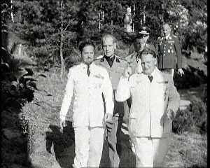 Balbo: Italo Balbo, Herman Goering and Others Walking
