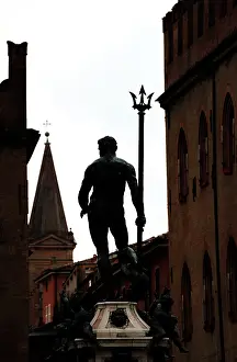 Bologna: Italy. Bologna. Fountain of Neptune by Giambologna (1529-160