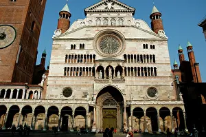 Assumption: Italy. Cremona Cathedral. Main facade