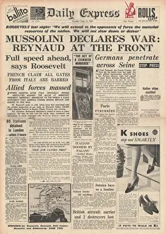Pledges: Italy declares war on the Allies
