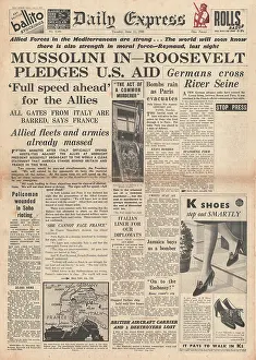 Pledges: Italy declares war on the Allies