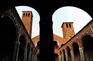 Ambrose: Italy. Milan. Basilica of St. Ambrose. Consagred in 379. Rom