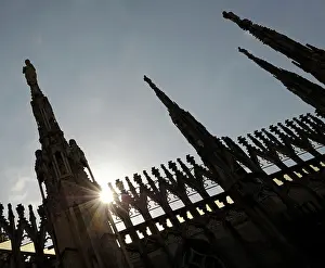 Nascent: Italy. Milan. Cathedral. Gothic. 14th century. Exterior. Det